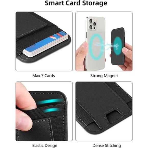 Upgraded for Magsafe Wallet,Strongest Magnetic Wallet, for iPhone Wallet Magsafe - Picture 3 of 7